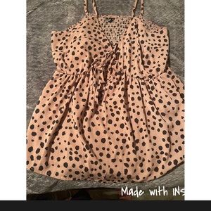 Shein top new never worn 1x print camel/black